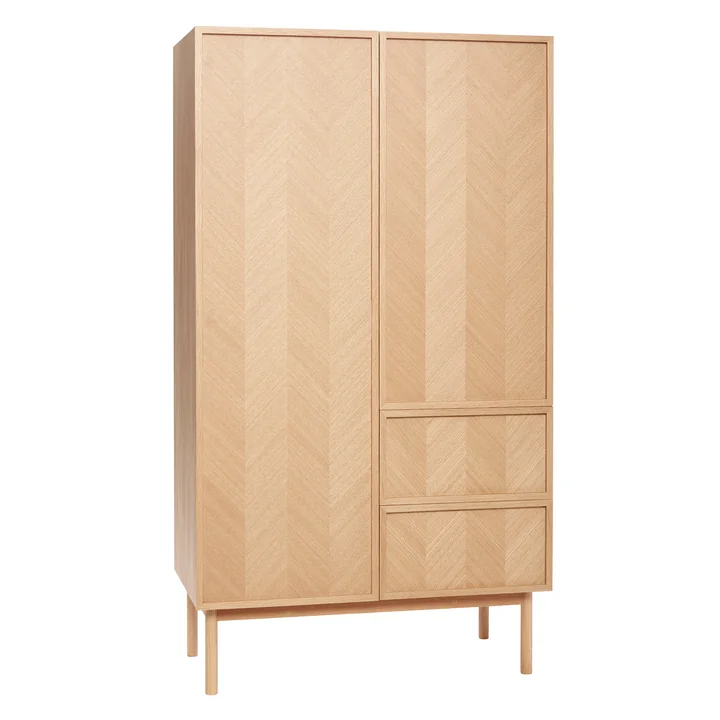 Hübsch Interior - Herringbone Kleiderschrank, Eiche, gross