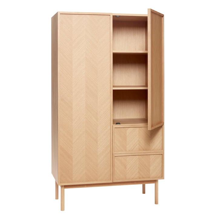 Hübsch Interior - Herringbone Kleiderschrank, Eiche, gross