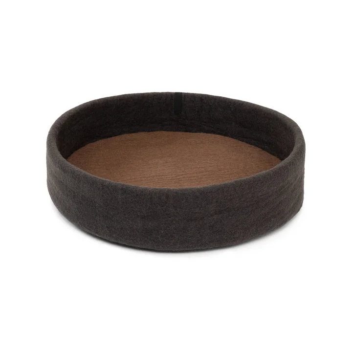 Kuno Hundekorb, Ø 60 cm, Inlay braun von myfelt