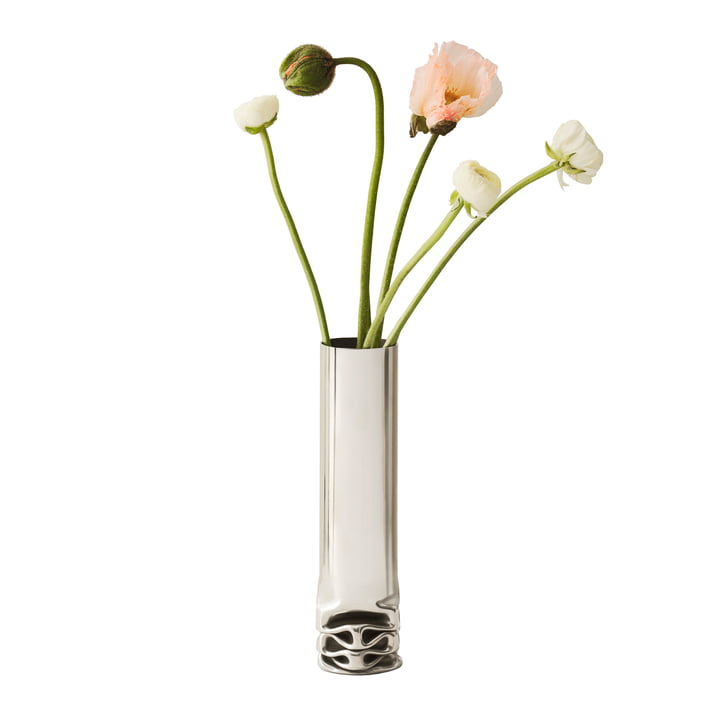 Design House Stockholm - Hydraulic Vase, H 25 cm, Edelstahl