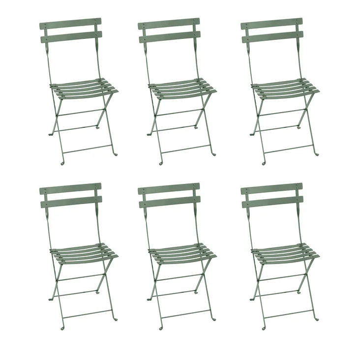 Fermob - Bistro Klappstuhl Metall, kaktus (6er-Set)