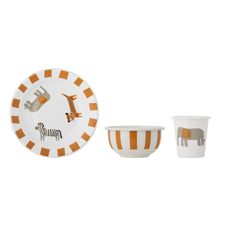 Bloomingville Mini - Jesse Geschirr-Set, orange