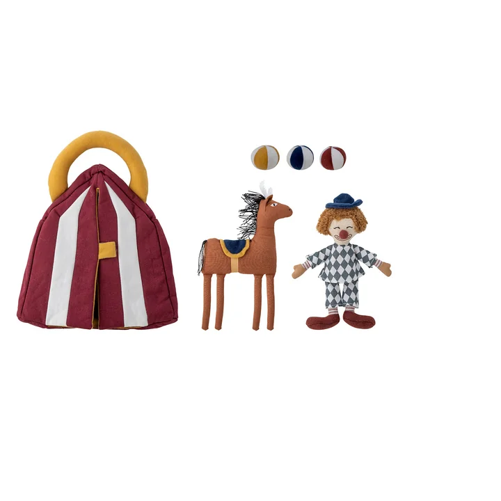 Bloomingville Mini - Theobald Plüschtier, rot