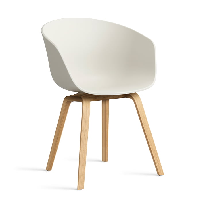 Hay - About A Chair AAC 22, Eiche lackiert / melange cream 2.0 