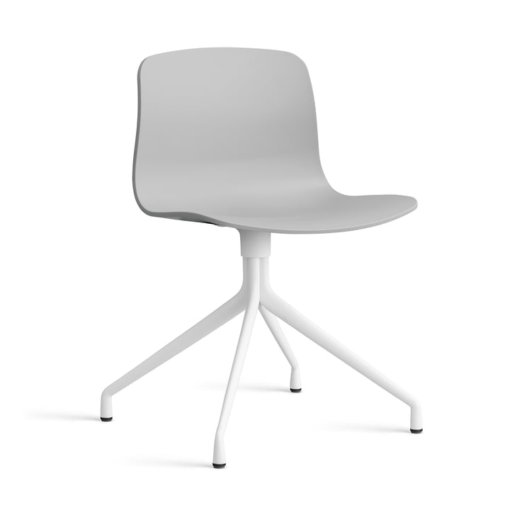 Hay - About A Chair AAC 10, Aluminium weiss / concrete grey 2.0 