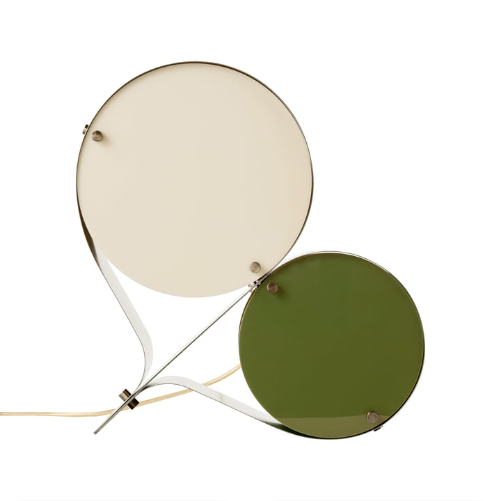 Gubi - Coppia Tischleuchte, ivory / olive