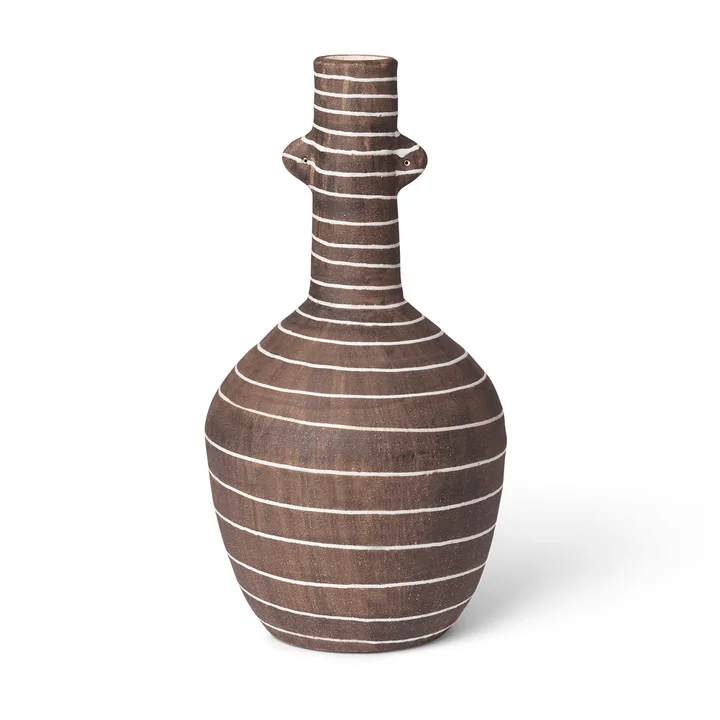 Ferm Living - Brura Vase, coffee / white