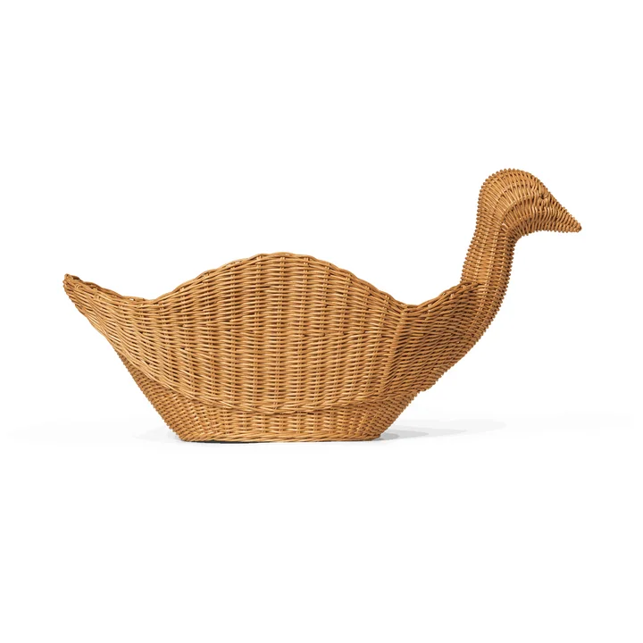 Ferm Living - Bird Aufbewahrung geflochten, rattan