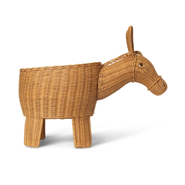 Ferm Living - Donkey Aufbewahrung geflochten, rattan