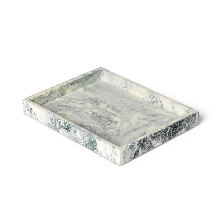 Ferm Living - Mist Tablett, 15 x 20 cm, emerald off-white