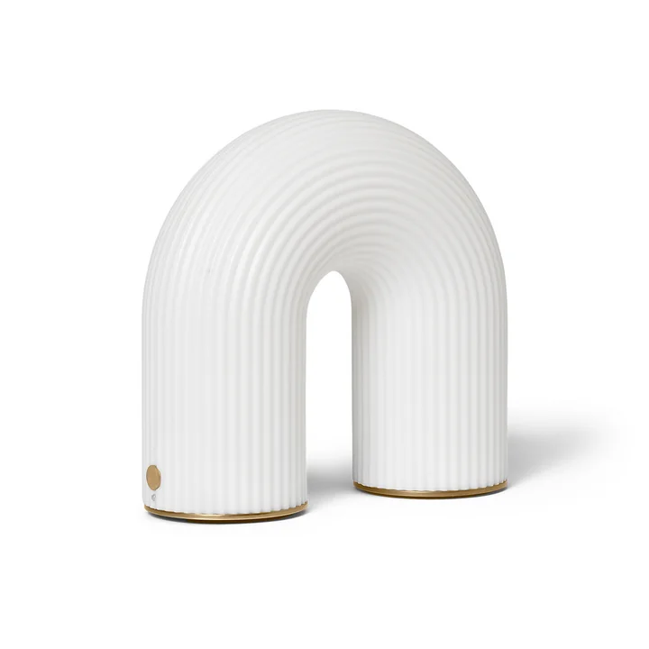 Ferm Living - Vuelta Portable Akkuleuchte, weiss