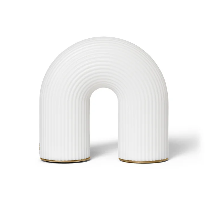 Ferm Living - Vuelta Portable Akkuleuchte, weiss