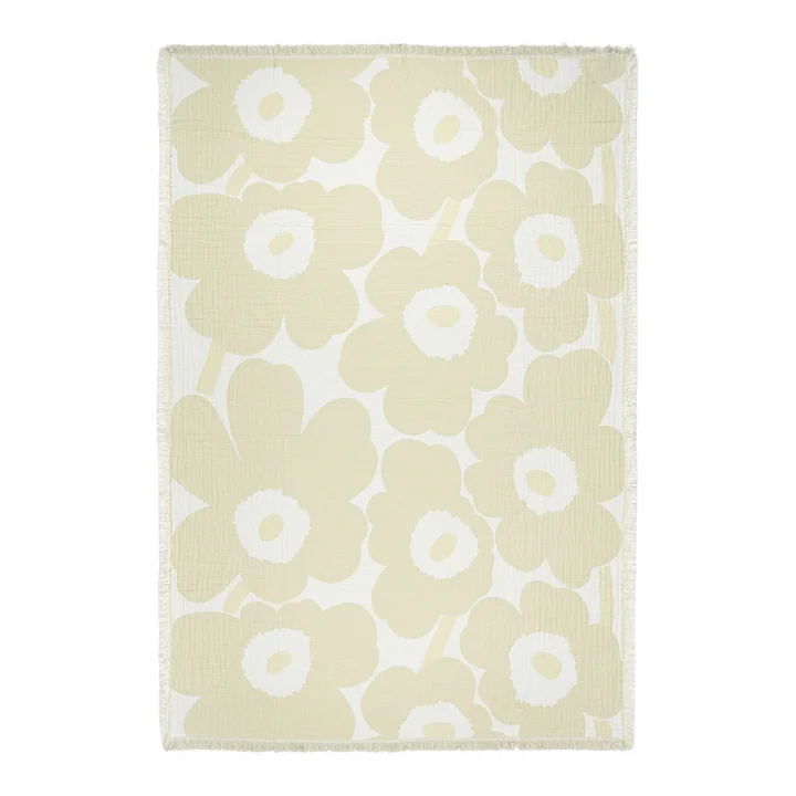 Marimekko - Unikko Decke, 150 x 220 cm, weiss 