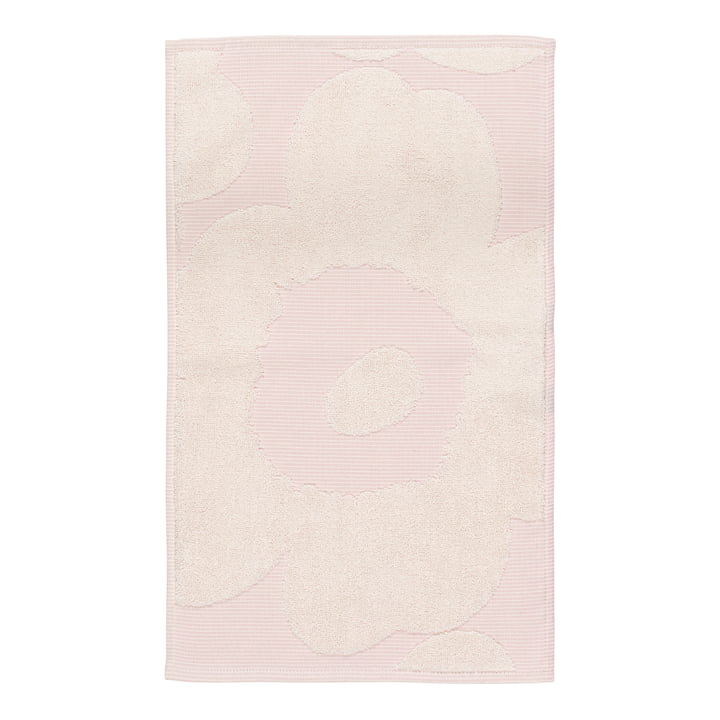Marimekko - Unikko Gästehandtuch, 30 x 50 cm, weiss / pink 