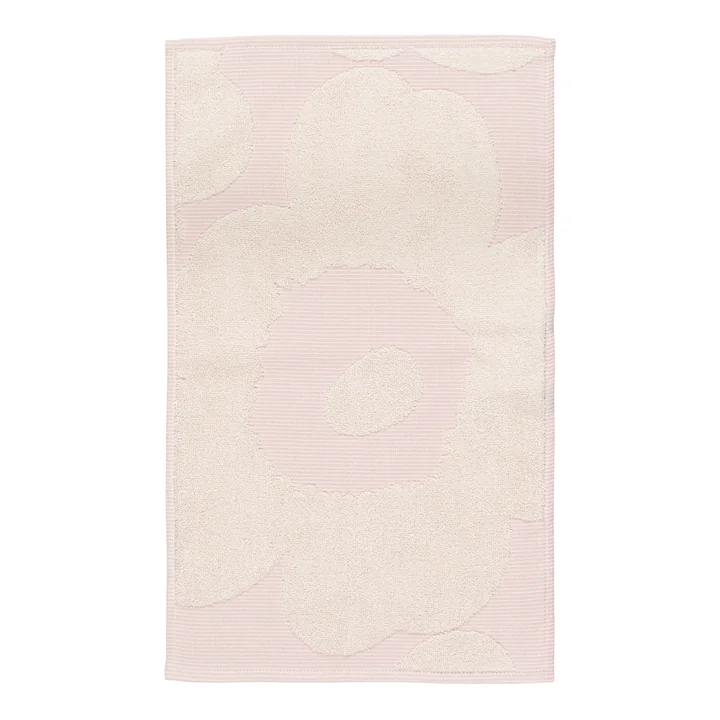 Marimekko - Unikko Gästehandtuch, 30 x 50 cm, weiss / pink 
