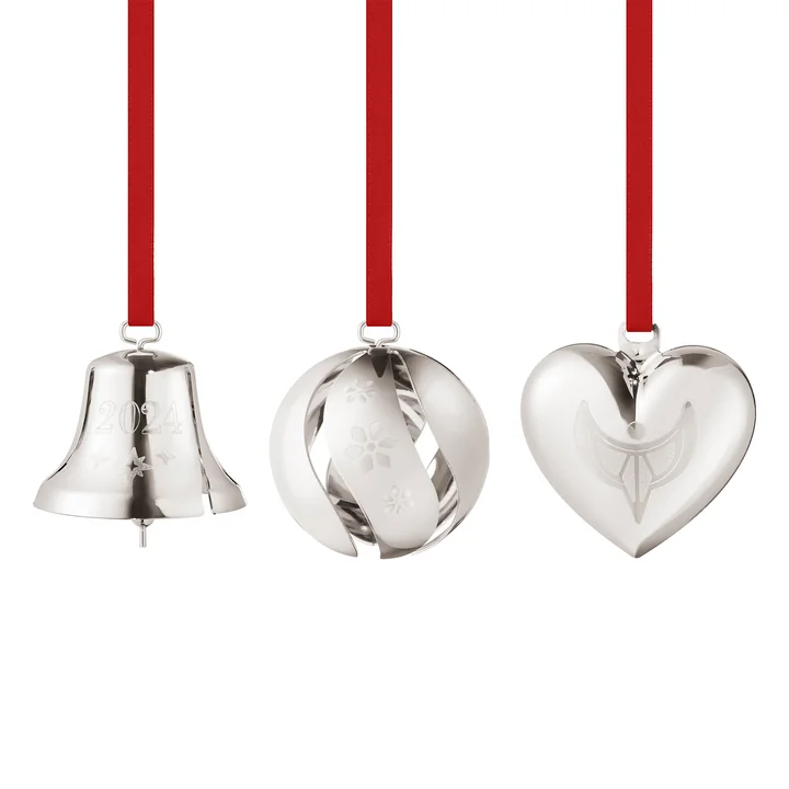 Georg Jensen - Geschenk-Set 2024 (3 tlg.), Palladium