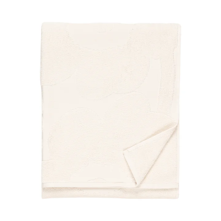 Marimekko - Unikko Solid Handtuch-Set, elfenbein, gefaltet