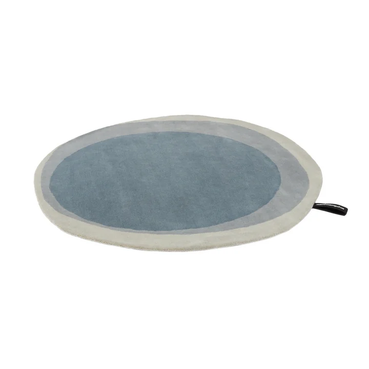 nanimarquina - Layers Teppich, Ø 120 cm, blau / grün (Exklusive Edition)