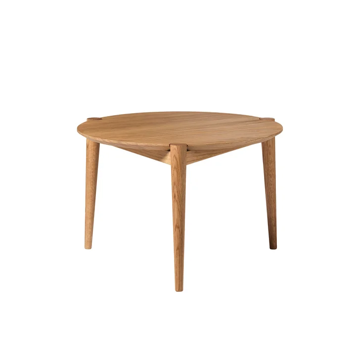 FDB Møbler - D102 Søs Couchtisch Ø 55 cm, eiche geölt
