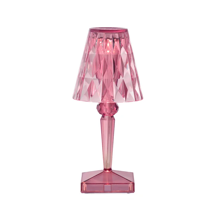 Kartell - Battery Akku-Tischleuchte H 26 cm, pastellpink