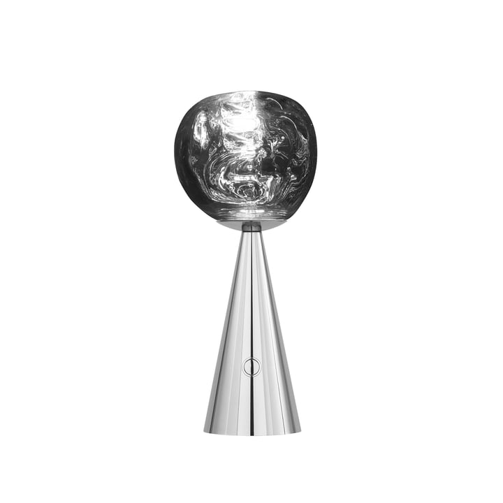 Tom Dixon - Melt LED Tischleuchte mit Akku, silber