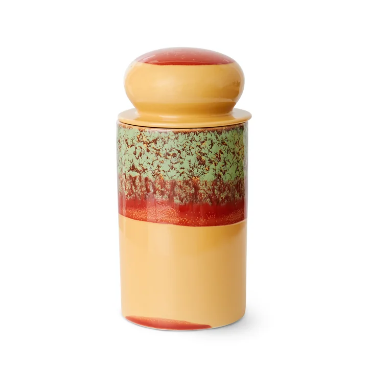HKliving - 70's Aufbewahrungsdose, 1 l, cove