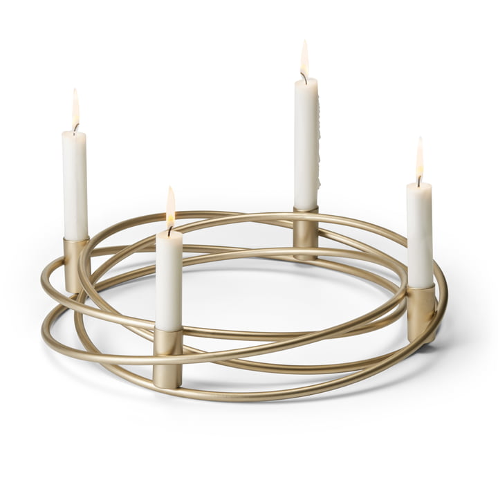Bergamo Adventskranz Ø 40 cm, gold von Philippi