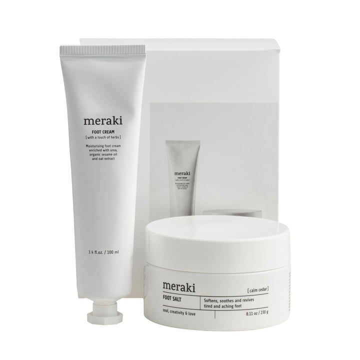 Meraki - Geschenk-Box, Foot Spa, weiss