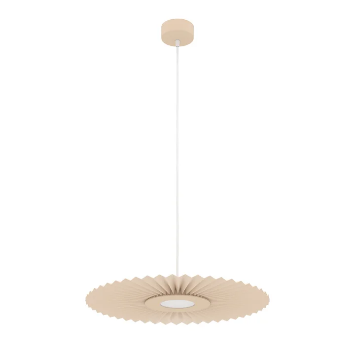Hartô - Carmen LED-Pendelleuchte light S, Ø 50 cm, golden sand (RAL 1015)
