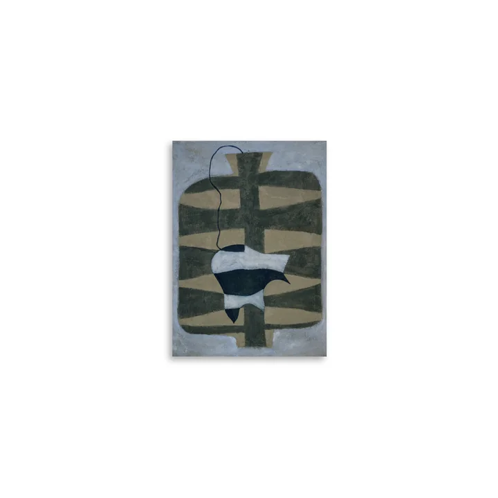 Paper Collective - Blue Lilly Poster, 21 x 29,7 cm (A4)