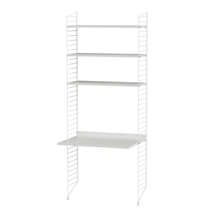 String - Arbeitsplatzkombination, 78 x 200 x 30 cm, weiss