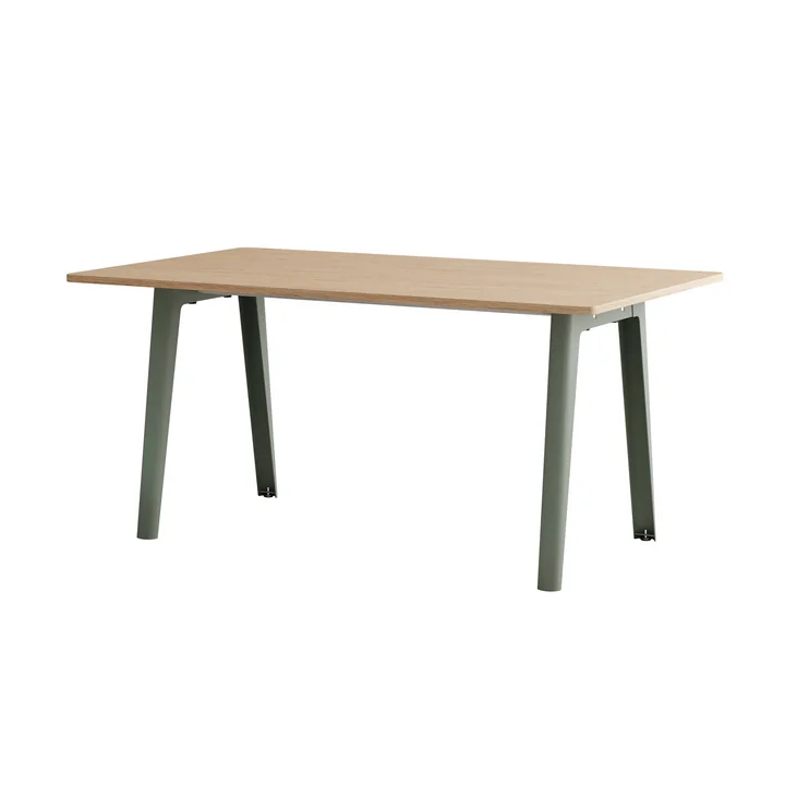 TipToe - NEW MODERN Esstisch 95 x 160 cm, Eiche / eucalyptus grey