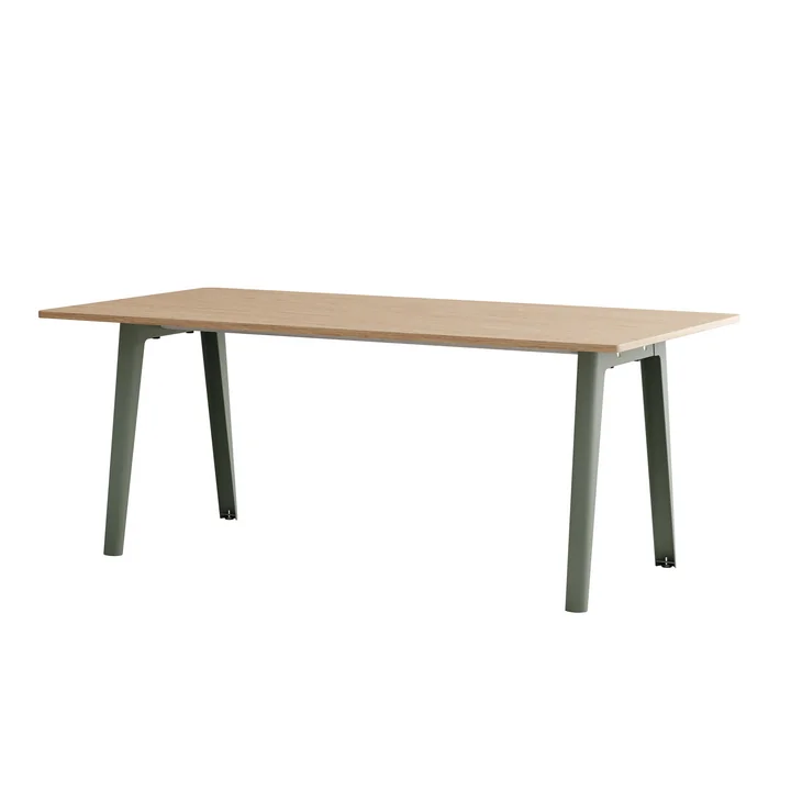TipToe - NEW MODERN Esstisch 95 x 190 cm, Eiche / eucalyptus grey