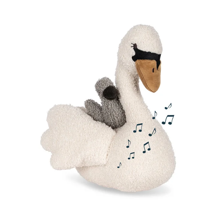 Konges Sløjd - Musik Kuscheltier Schwan, off-white