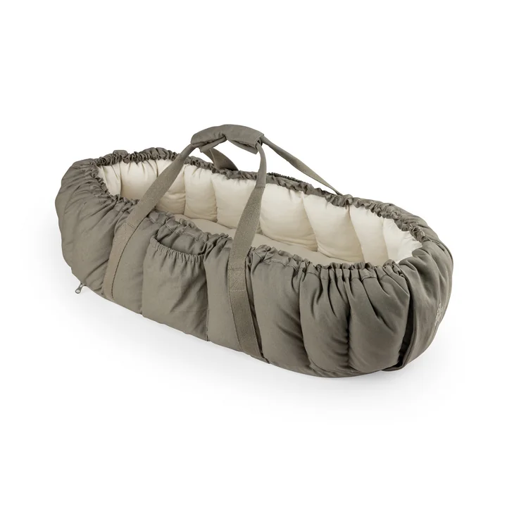 Sebra - 3-in-1 Baby Nestchen, dark olive