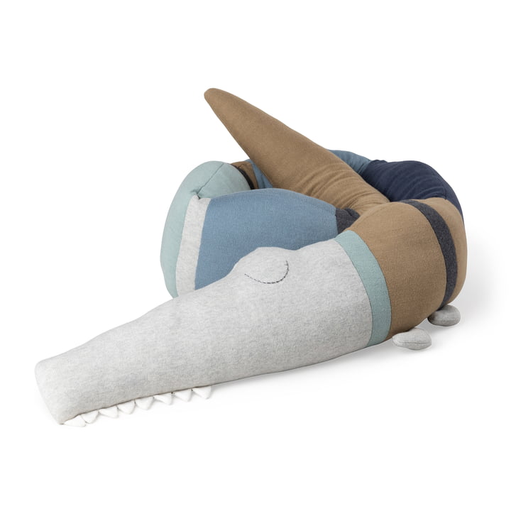 Sebra - Sleepy Croc Kissen, dusty blue mix