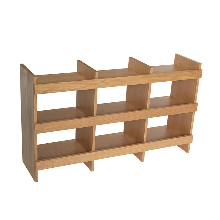 Hübsch Interior - Momentum Standregal 120 x 31 x 70 cm, Eiche