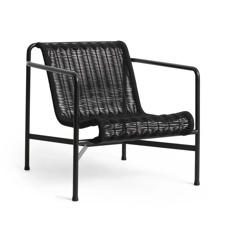 HAY - Palissade Cord Lounge Chair Low, anthrazit