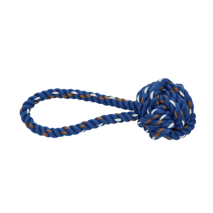 OYOY ZOO - Otto Hunde Seilspielzeug, optic blue