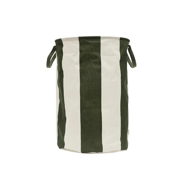 OYOY - Kara Wäschekorb, Ø 38 x H 54 cm, dark green