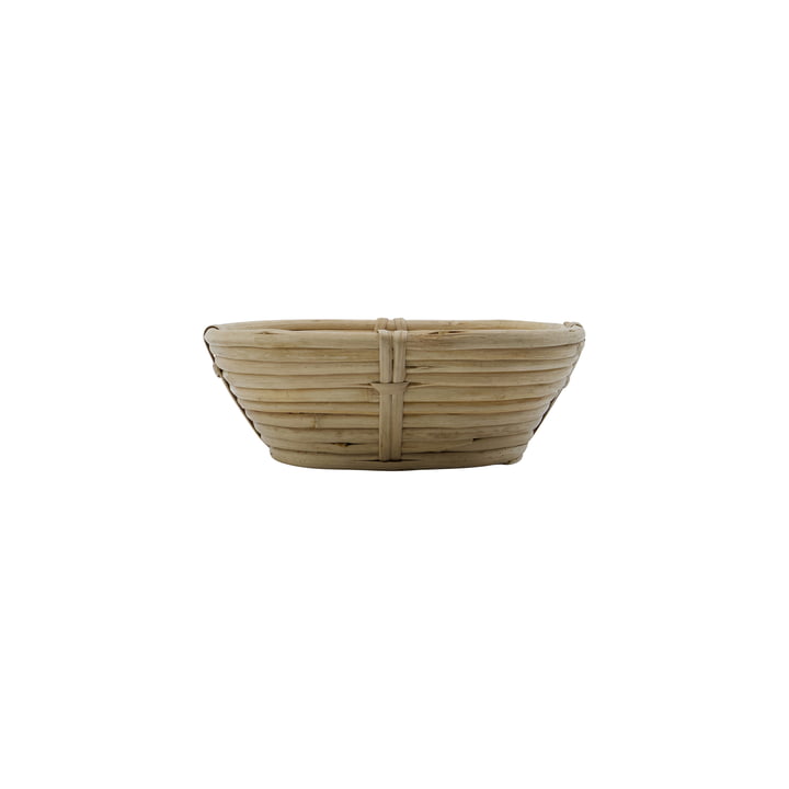 House Doctor - Conical Aufbewahrungskorb, L 15 x H 5 cm, Rattan