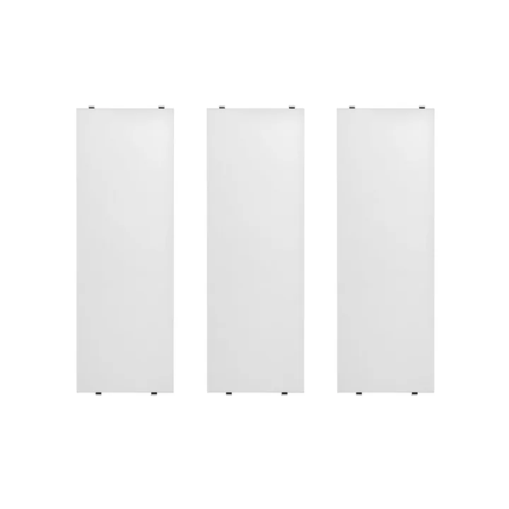 String - Regalboden 58 x 20 cm (3er-Pack), weiss lackiert