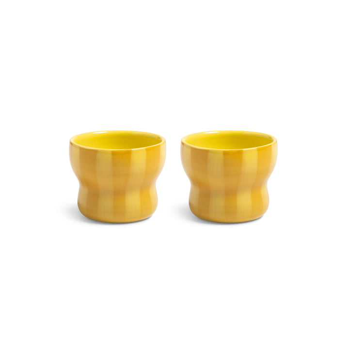&klevering - Circus Becher 100 ml, gelb (2er-Set)