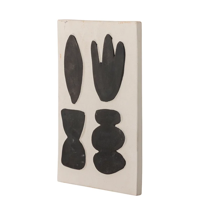 Bloomingville - Lutton Wanddekoration, 20 x 28,5 cm, weiss / grau