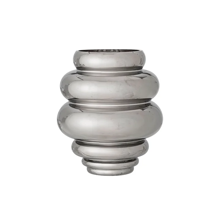 Bloomingville - Zorya Vase, H 24 cm, silber