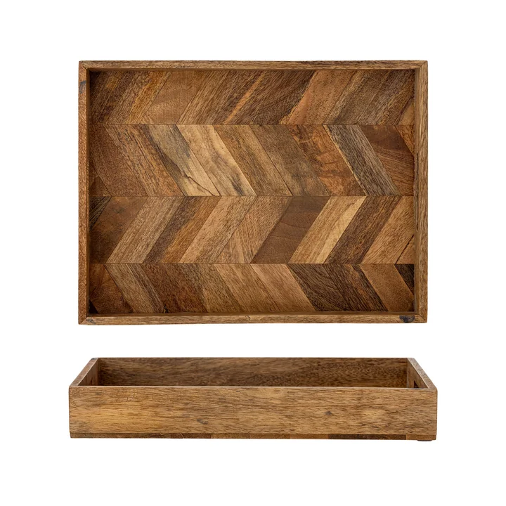 Bloomingville - Katalyn Serviertablett, 30 x 40 cm, Mango natur