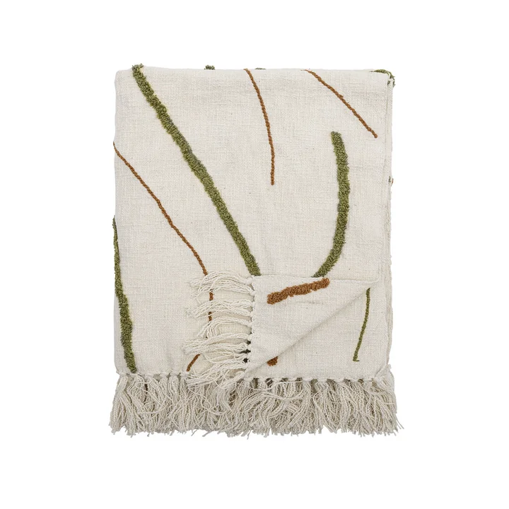 Bloomingville - Osasio Decke, 130 x 150 cm, grün