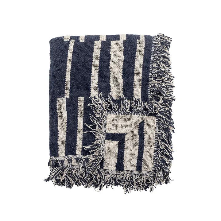 Bloomingville - Frankie Decke, 130 x 160 cm, blau