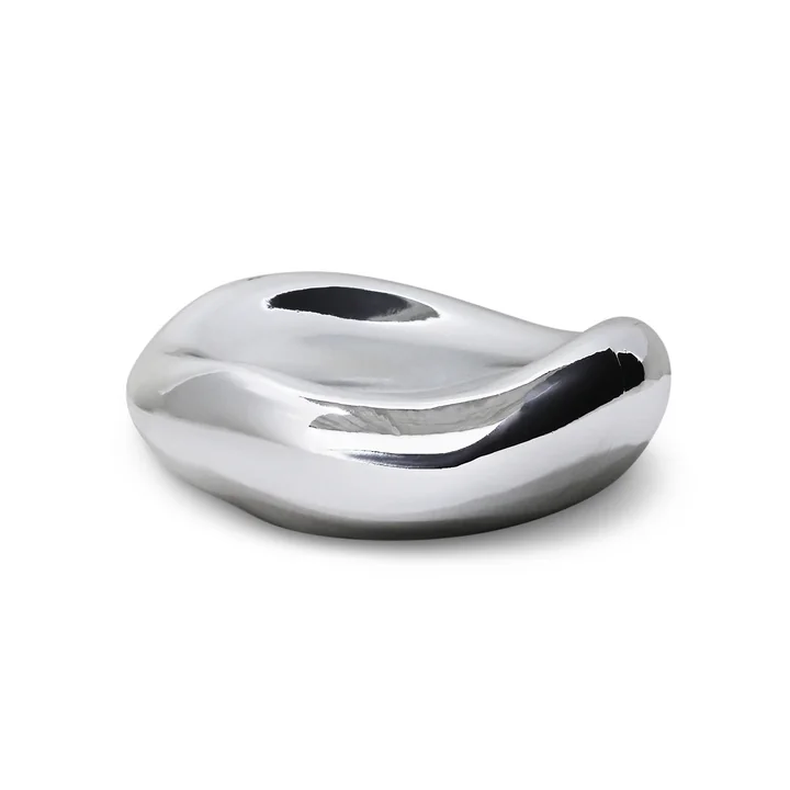 HKliving - Gleam Glas-Schale, Chrom