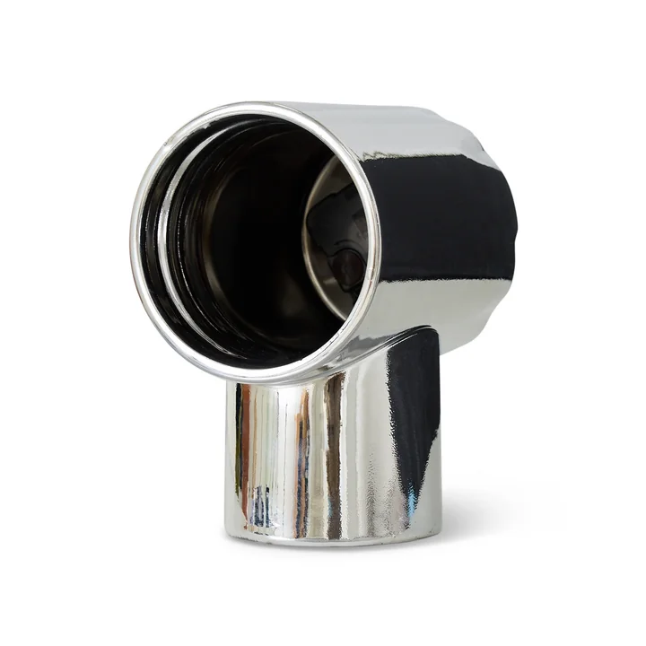 HKliving - Retro Keramik Tischuhr, chrom